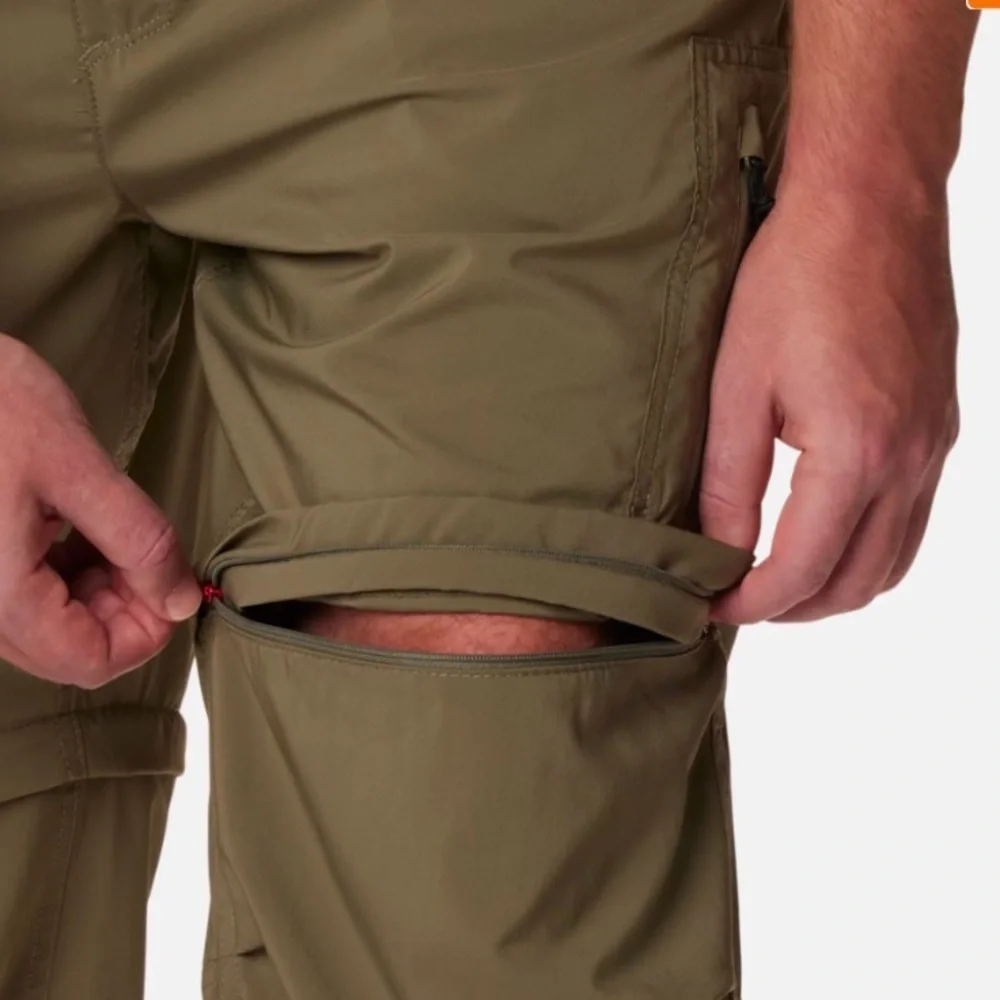 Men’s Columbia Omni-shade green utilityty conver zip-off convertible pants Large - Picture 4 of 6